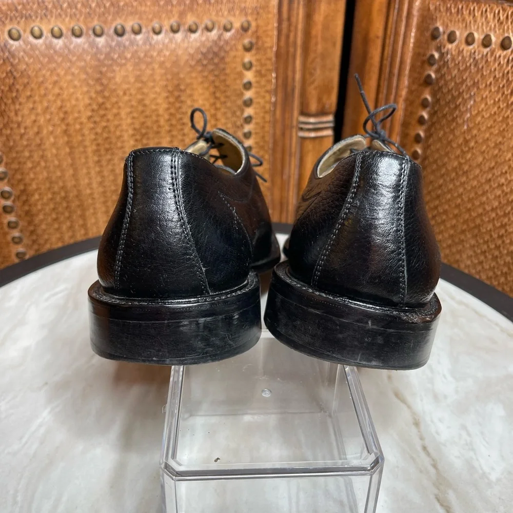 Belvedere Florence Ostrich Leather Black Loafer 10M - Picture 4 of 8